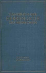 Cover von Die Grundlagen der Erbbiologie des Menschen