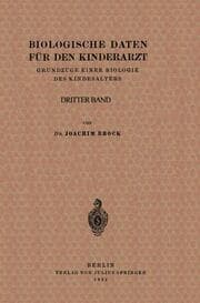 Cover von Biologische Daten für den Kinderarzt