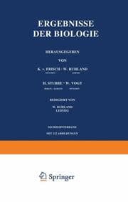 Cover von Ergebnisse der Biologie