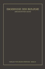 Cover von Ergebnisse der Biologie