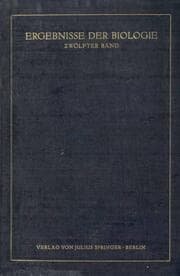Cover von Ergebnisse der Biologie