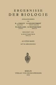 Cover von Ergebnisse der Biologie