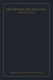 Cover von Ergebnisse der Biologie