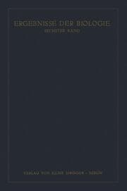 Cover von Ergebnisse der Biologie