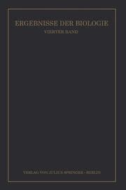 Cover von Ergebnisse der Biologie