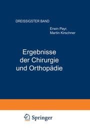 Cover von Ergebnisse der Chirurgie und Orthopädie