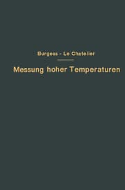 Cover von Die Messung hoher Temperaturen