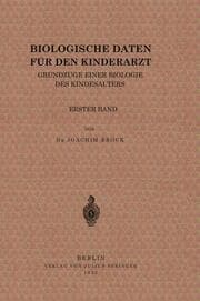 Cover von Biologische Daten für den Kinderarzt