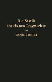 Cover von Die Statik des ebenen Tragwerkes