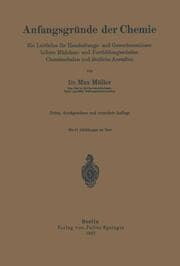 Cover von Anfangsgründe der Chemie