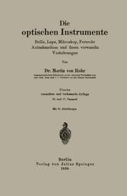 Cover von Die optischen Instrumente