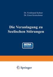 Cover von Die Veranlagung zu seelischen Störungen