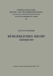 Cover von Bürgerliches Recht Erbrecht
