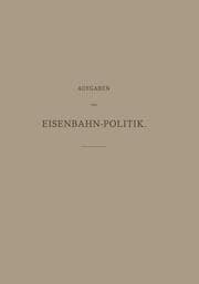 Cover von Aufgaben der Eisenbahn-Politik
