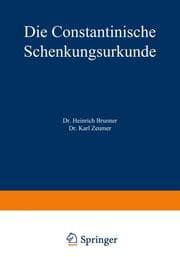 Cover von Die Constantinische Schenkungsurkunde