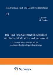 Cover von Die Haut- und Geschlechtskrankheiten im Staats-, Straf-, Zivil- und Sozialrecht