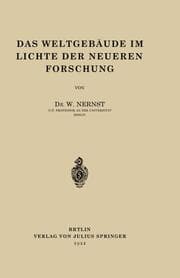 Cover von Das Weltgebäude im Lichte der Neueren Forschung