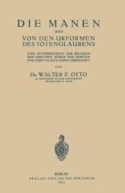Cover von Die Manen Oder von den Urformen des Totenglaubens