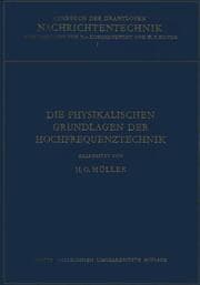 Cover von Die Physikalischen Grundlagen der Hochfrequenztechnik