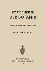 Cover von Bericht Über das Jahr 1956