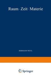 Cover von Raum, Zeit, Materie