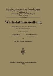 Cover von Werkstattaussiedlung