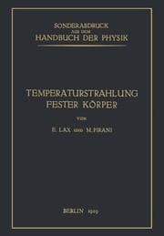 Cover von Temperaturstrahlung fester Körper