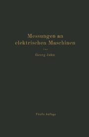 Cover von Messungen an elektrischen Maschinen