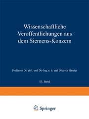 Cover von Wissenschaftliche Veröffentlichungen aus dem Siemens-Konzern