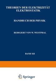 Cover von Theorien der Elektrizität Elektrostatik
