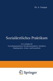 Cover von Sozialärztliches Praktikum
