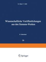 Cover von Wissenschaftliche Veröffentlichungen aus den Siemens-Werken