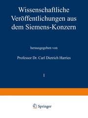 Cover von Wissenschaftliche Veröffentlichungen aus dem Siemens-Konzern