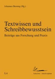 Cover von Textwissen und Schreibbewusstsein