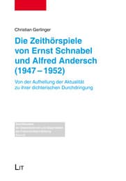Cover von Die Zeithörspiele von Ernst Schnabel und Alfred Andersch (1947-1952)