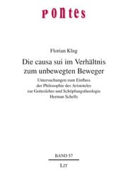 Cover von Die causa sui im Verhältnis zum unbewegten Beweger