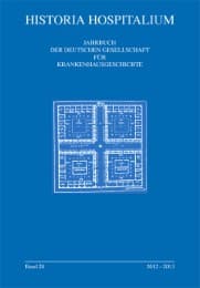 Cover von Außereuropäische und europäische Hospital- und Krankenhausgeschichte - Ein Vergleich