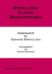 Cover von Miscellanea Slavica Monasteriensia