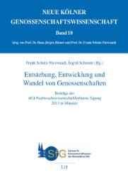 Cover von Entstehung, Entwicklung und Wandel von Genossenschaften