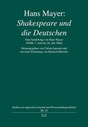 Cover von Hans Mayer: 'Shakespeare und die Deutschen'