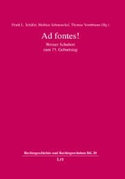 Cover von Ad fontes!