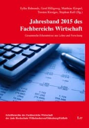 Cover von Jahresband 2015 des Fachbereichs Wirtschaft