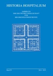 Cover von Patientengeschichte in Hospital, Heilstätte und Krankenhaus