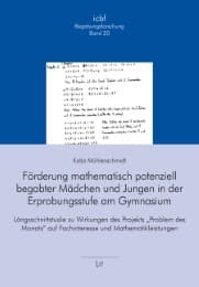 Cover von Förderung mathematisch potenziell begabter Mädchen und Jungen in der Erprobungsstufe am Gymnasium