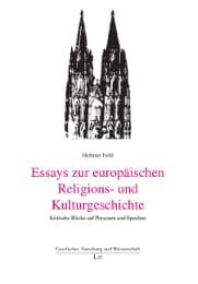 Cover von Essays zur europäischen Religions- und Kulturgeschichte
