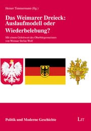 Cover von Das Weimarer Dreieck: Auslaufmodell oder Wiederbelebung?
