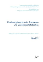 Cover von Kreditvergabepraxis der Sparkassen und Genossenschaftsbanken