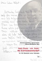 Cover von Hans Gross - ein 'Vater' der Kriminalwissenschaft