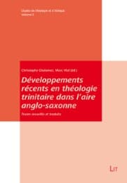 Cover von Développements récents en théologie trinitaire dans l'aire anglo-saxonne