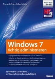 Cover von Windows 7 richtig administrieren